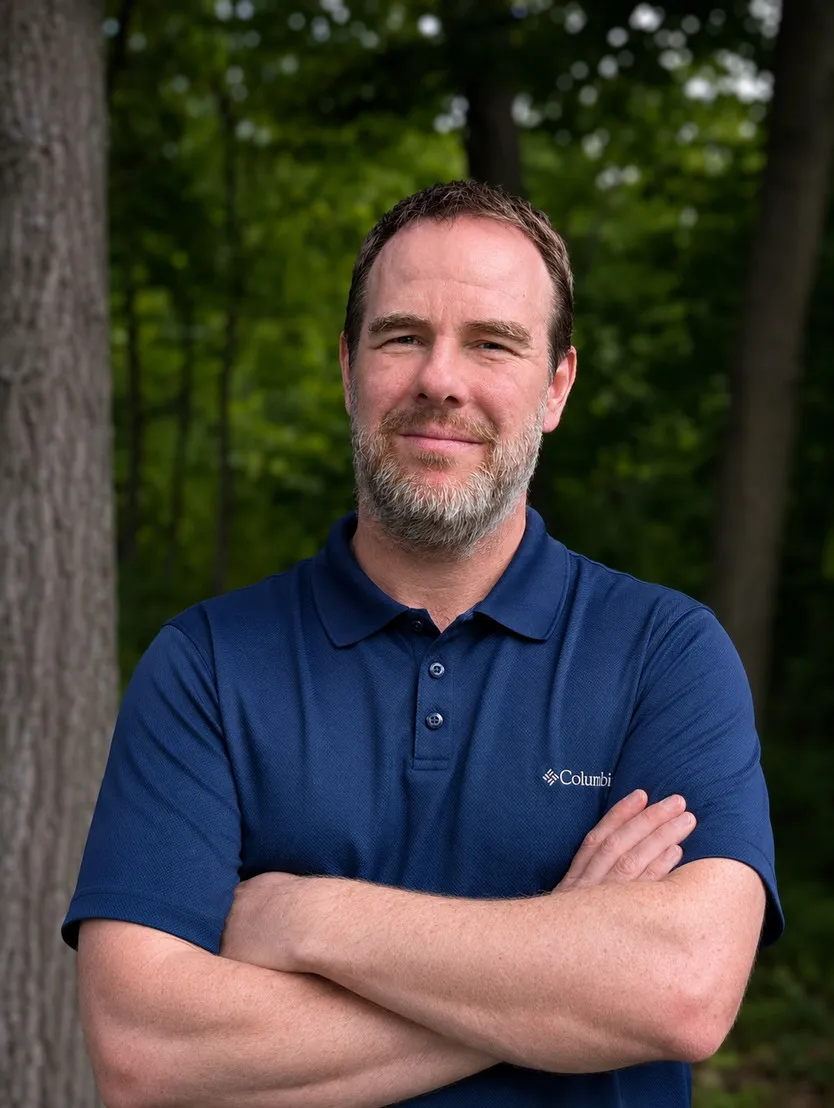 Portrait de Sébastien Rioux, ingénieur forestier chez CFRQ